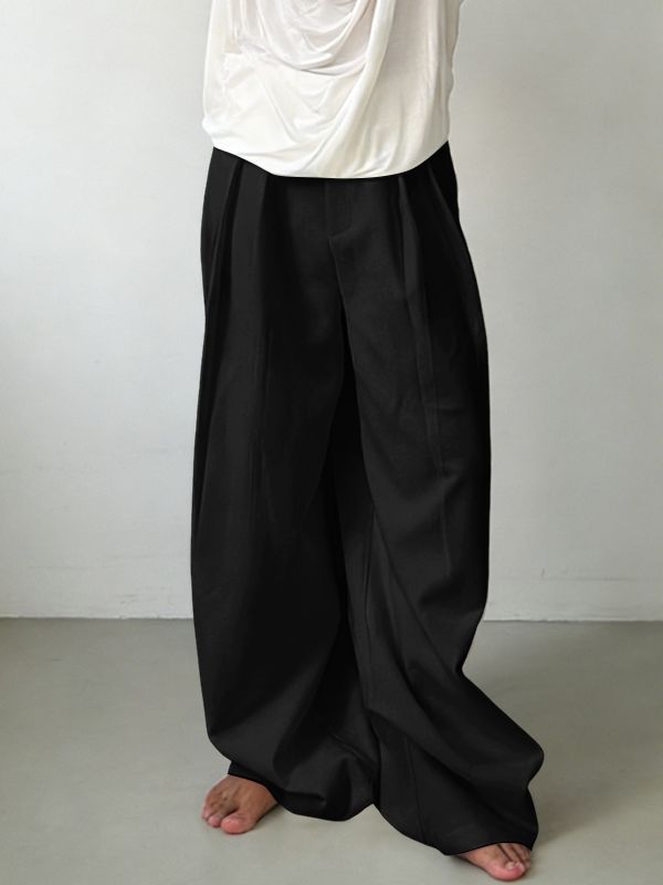 Pantalón Hombre Vintage Baggy Wide-Leg Tiro Alto
