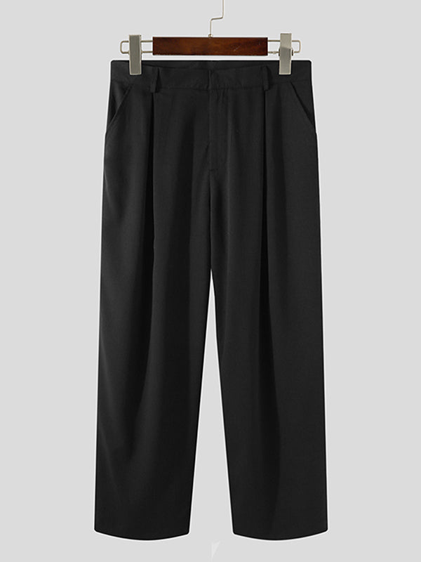 Pantalón Wide-Leg Hombre Casual