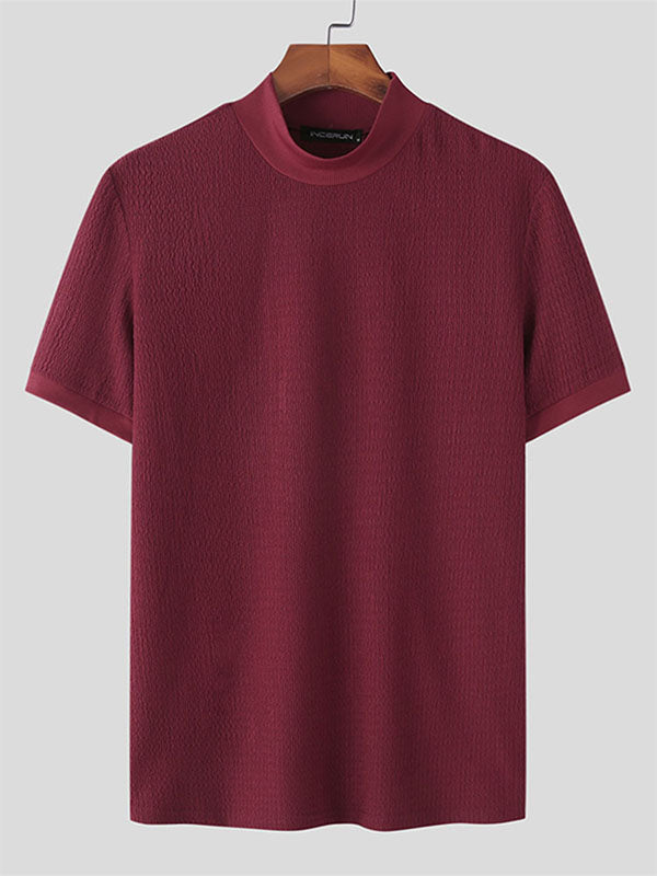 Camiseta Hombre Cuello Abierto Manga Corta