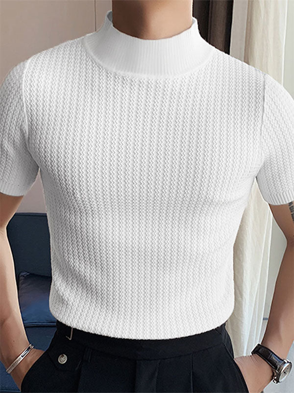 Camiseta Hombre Cuello Abierto Manga Corta