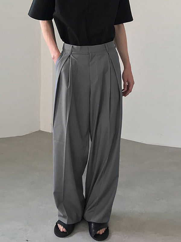 Pantalón Wide-Leg Hombre Casual