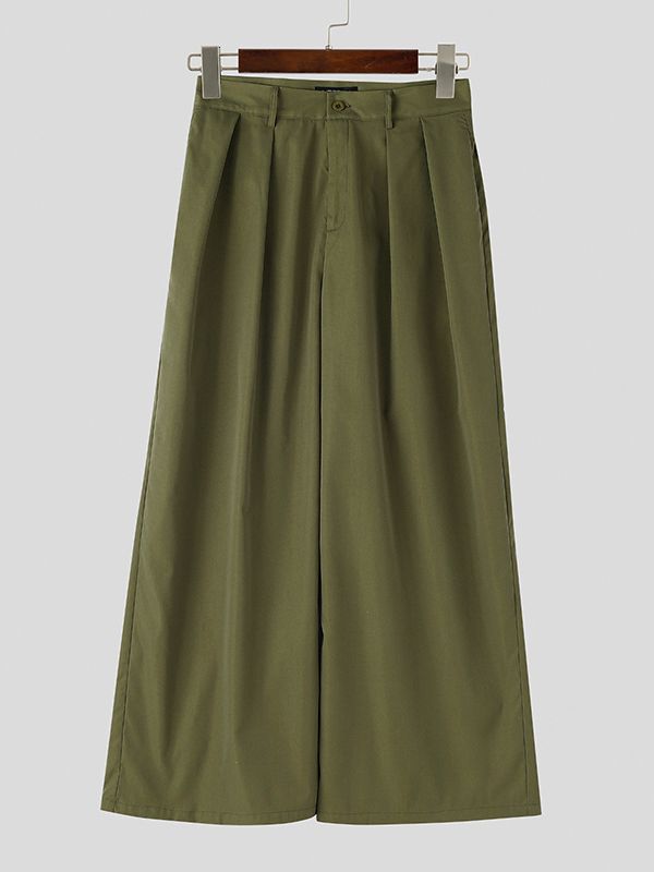 Pantalón Hombre Vintage Baggy Wide-Leg Tiro Alto