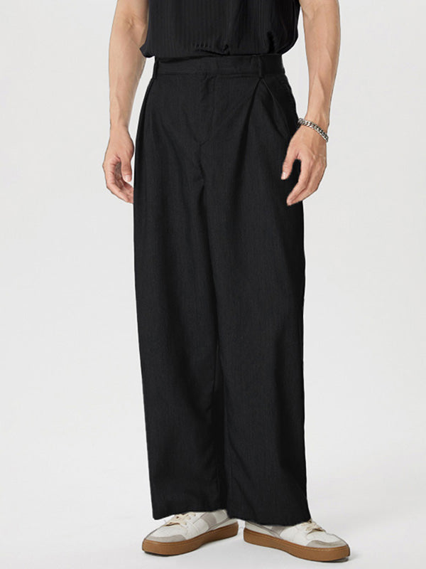 Pantalón Wide-Leg Hombre Casual