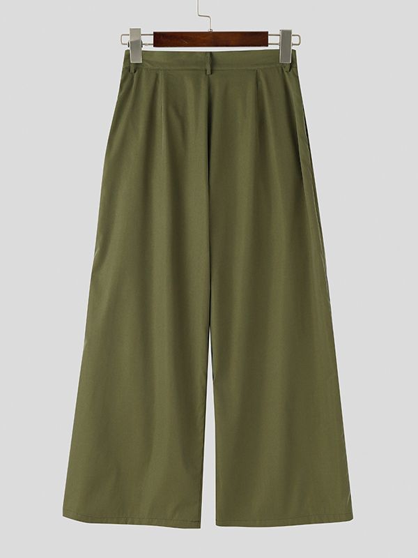 Pantalón Hombre Vintage Baggy Wide-Leg Tiro Alto