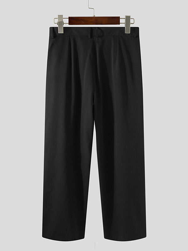 Pantalón Wide-Leg Hombre Casual