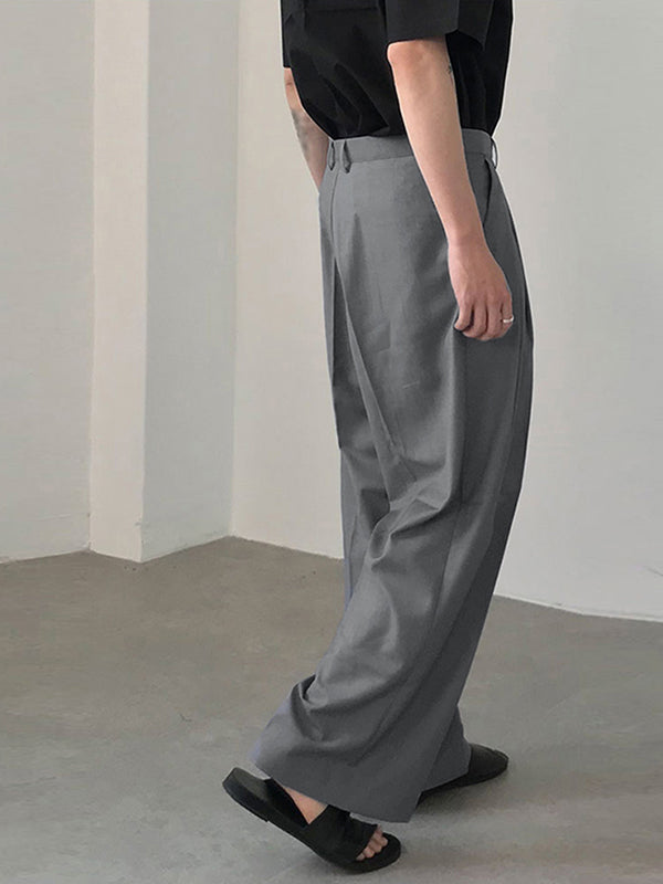 Pantalón Wide-Leg Hombre Casual